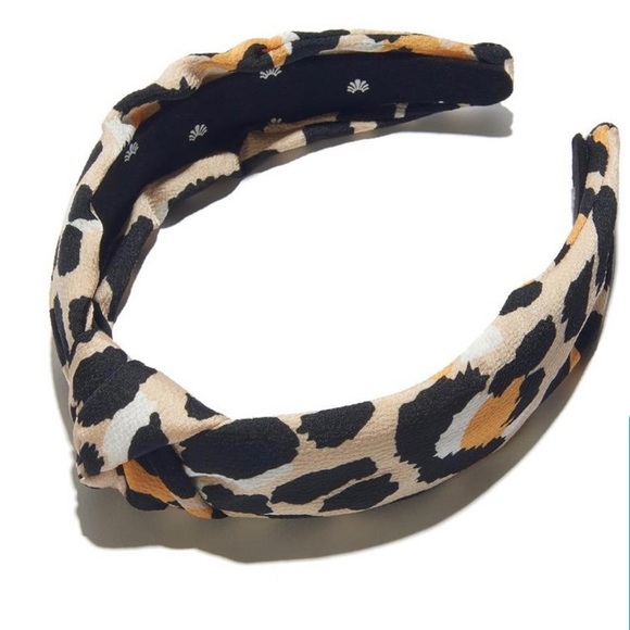 Lele Sadoughi Silk Leopard Print Headband main image 10